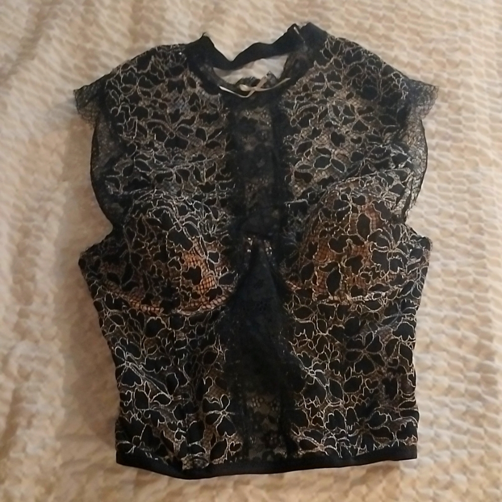 Lace bra tank